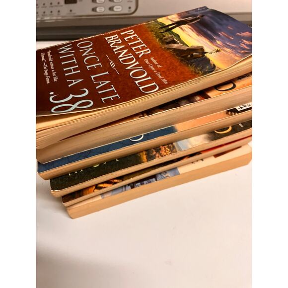 PETER BRANDVOLD Western Books Lot of (6), Action, VTG, Collectible, Paperback - Picture 3 of 9